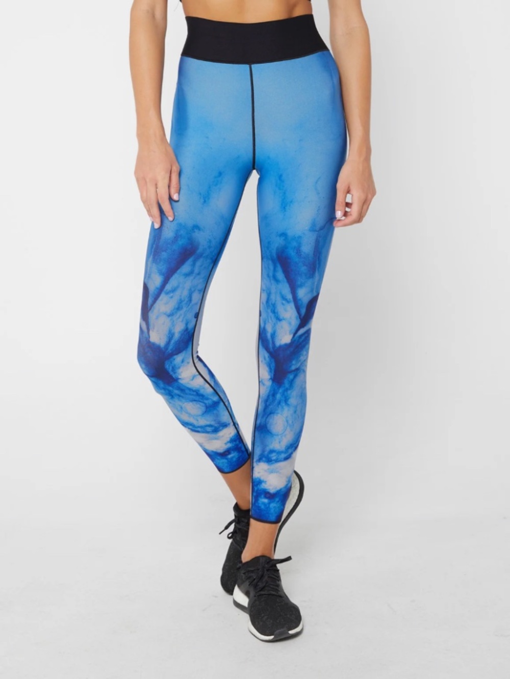 Ultracor Get it Fast Water Stream Blue High Rise Legging 25" Inseam Size M